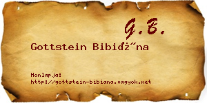 Gottstein Bibiána névjegykártya